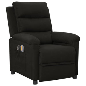 vidaXL Electric Massage Chair Black Fabric