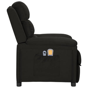 vidaXL Electric Massage Chair Black Fabric