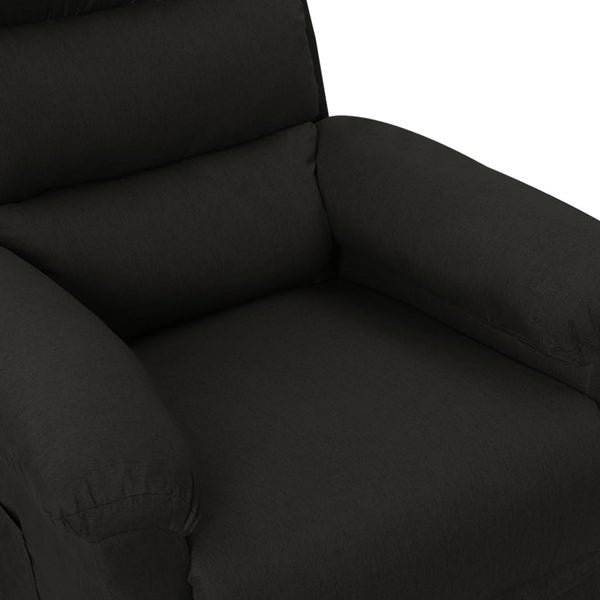 vidaXL Electric Massage Chair Black Fabric