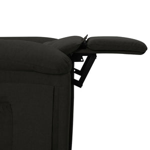 vidaXL Electric Massage Chair Black Fabric