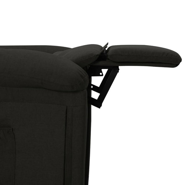 vidaXL Electric Massage Chair Black Fabric