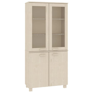 vidaXL Highboard HAMAR Solid Pine Honey Brown
