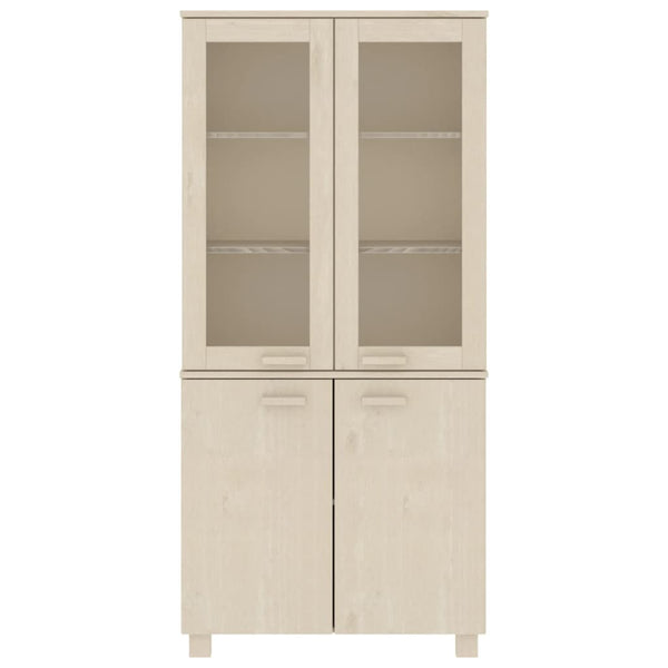 vidaXL Highboard HAMAR Solid Pine Honey Brown