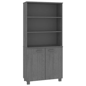 vidaXL Highboard HAMAR Solid Pine Dark Grey
