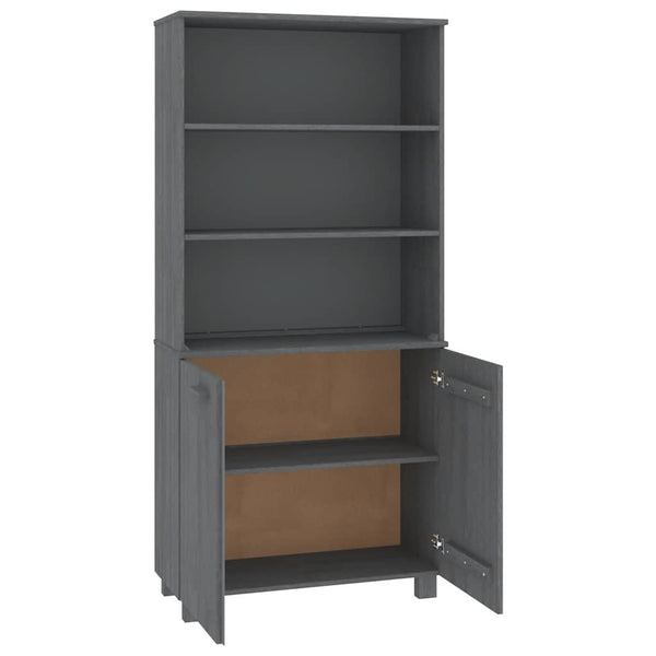 vidaXL Highboard HAMAR Solid Pine Dark Grey