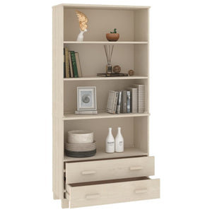 vidaXL Highboard HAMAR Solid Pine Honey Brown