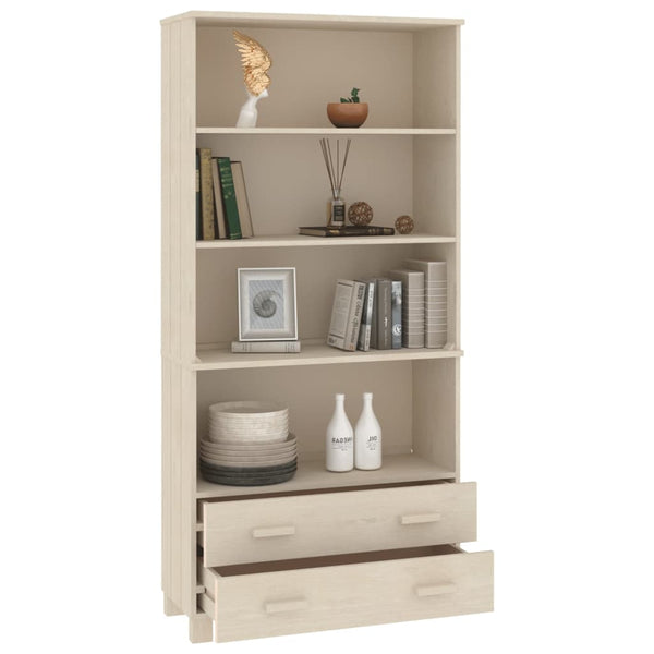 vidaXL Highboard HAMAR Solid Pine Honey Brown