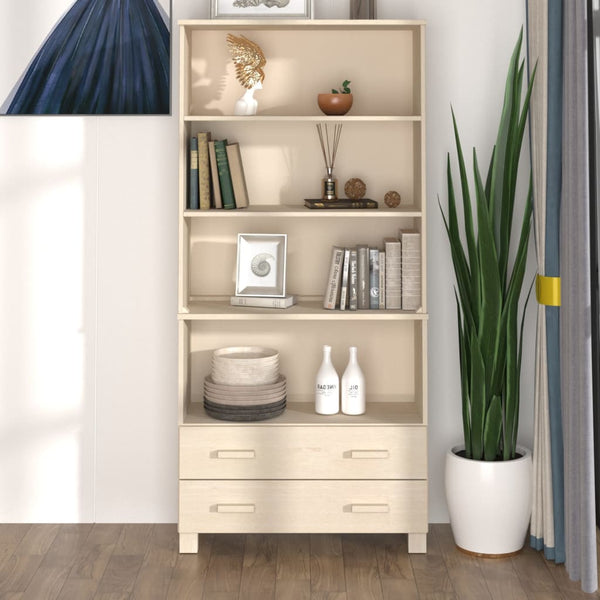 vidaXL Highboard HAMAR Solid Pine Honey Brown