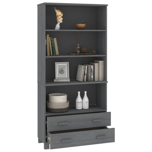 vidaXL Highboard HAMAR Solid Pine Dark Grey
