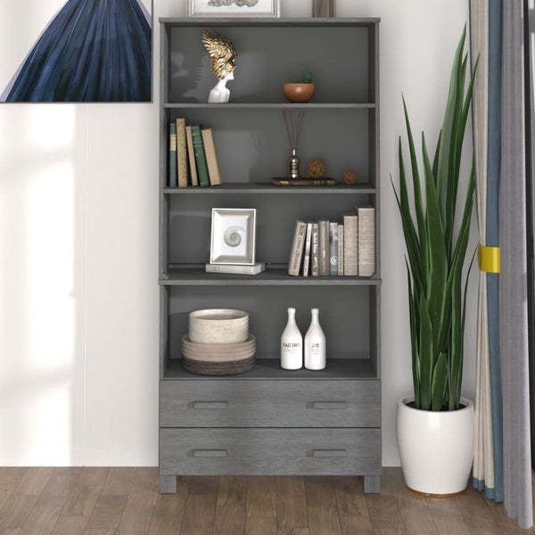 vidaXL Highboard HAMAR Solid Pine Dark Grey