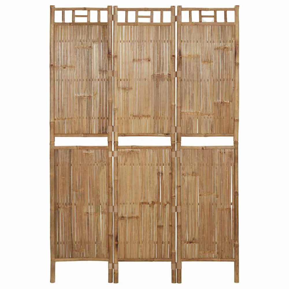 vidaXL 3-Panel Bamboo Room Divider 120x180 cm