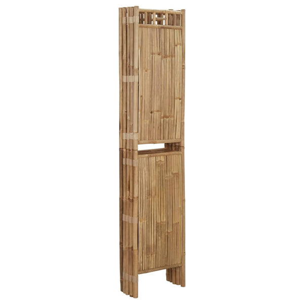 vidaXL 5-Panel Bamboo Room Divider 200x180 cm