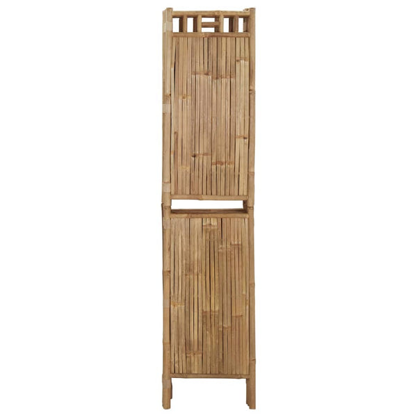vidaXL 5-Panel Bamboo Room Divider 200x180 cm