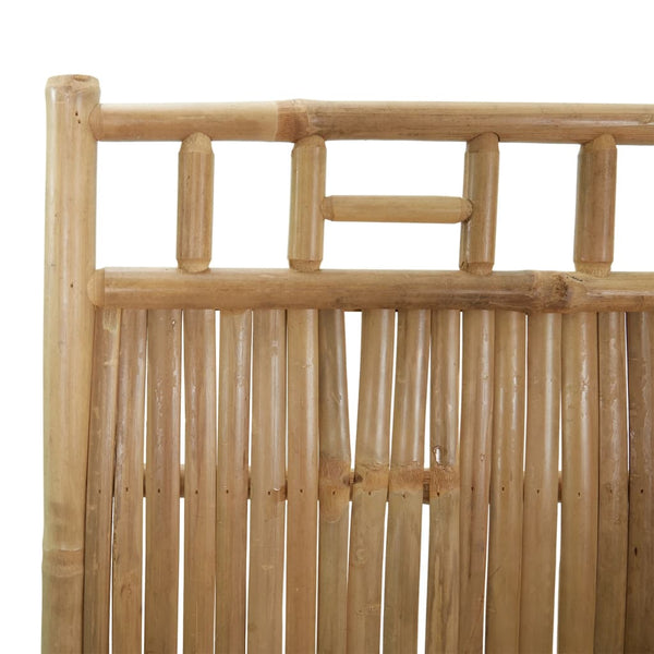 vidaXL 5-Panel Bamboo Room Divider 200x180 cm