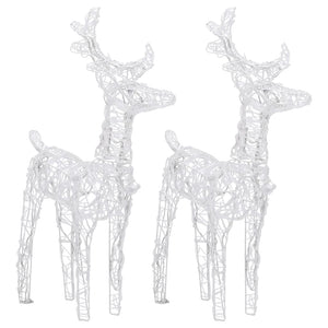 vidaXL Reindeer Sleigh Christmas Decoration 320 LEDs Acrylic