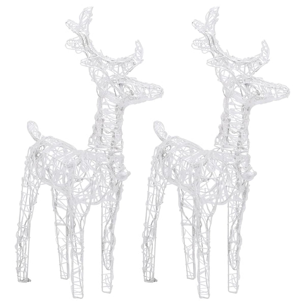 vidaXL Reindeer Sleigh Christmas Decoration 320 LEDs Acrylic