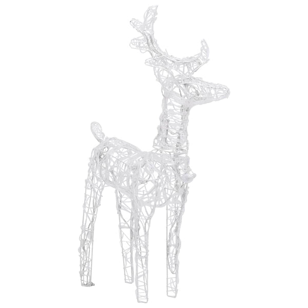 vidaXL Reindeer Sleigh Christmas Decoration 320 LEDs Acrylic