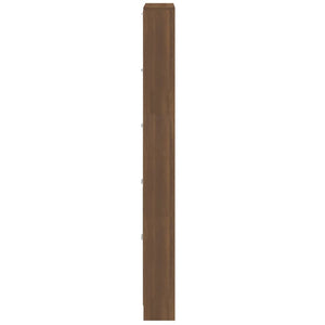 Schuhschrank Braun Eichenoptik 59x169 cm