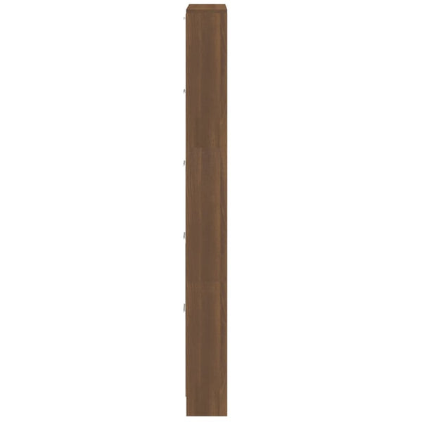 Schuhschrank Braun Eichenoptik 59x169 cm