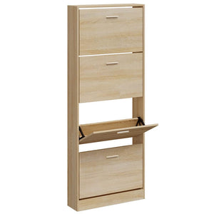 Schuhschrank Eiche 59x17x150 cm