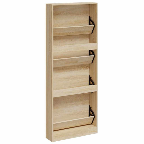 Schuhschrank Eiche 59x17x150 cm