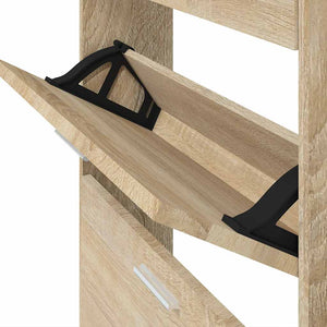 Schuhschrank Eiche 59x17x150 cm