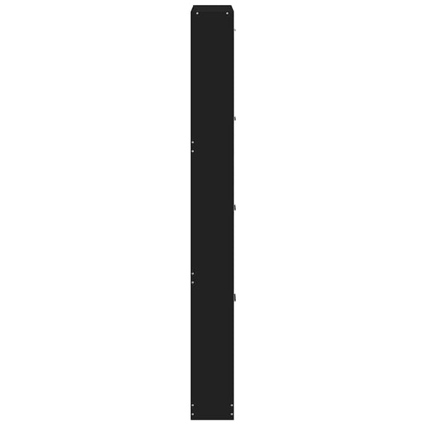 Schuhschrank Schwarz 59x17x150 cm