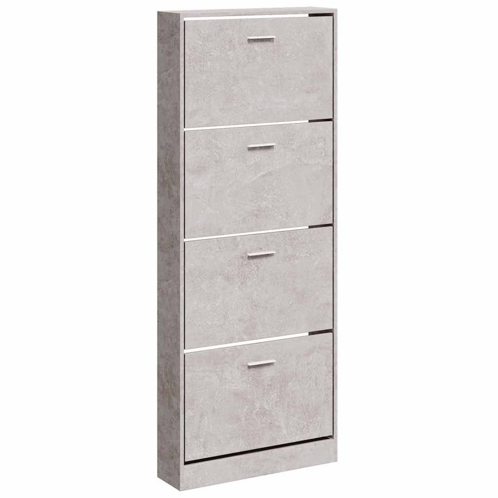 Betongrauer Schuhschrank 59x150 cm
