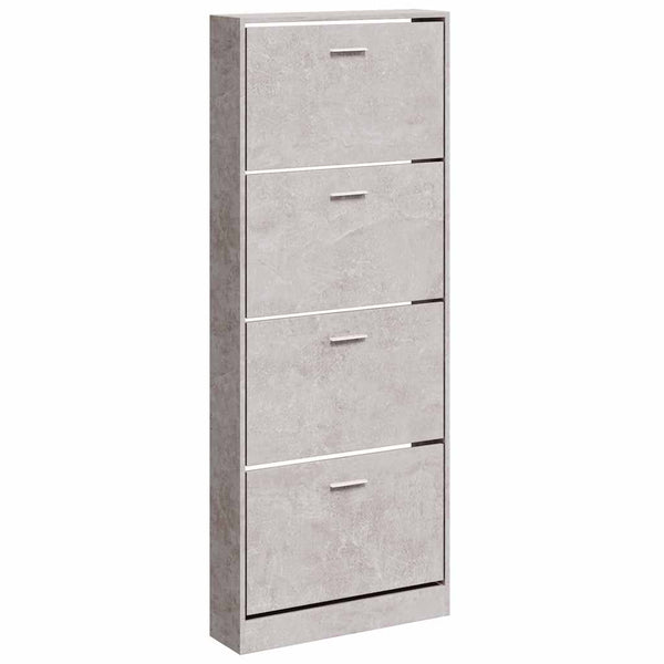Betongrauer Schuhschrank 59x150 cm