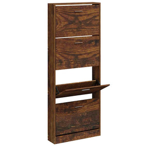 Schuhschrank Räuchereiche 59x150 cm