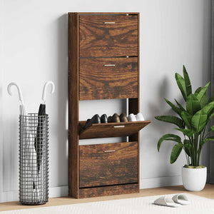 Schuhschrank Räuchereiche 59x150 cm