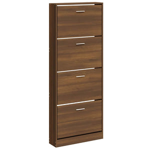 Schuhschrank Braun Eichenoptik 59x150 cm