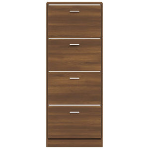 Schuhschrank Braun Eichenoptik 59x150 cm