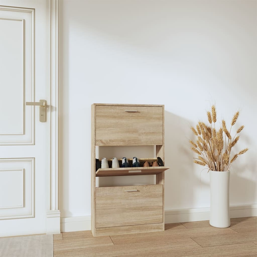 Schuhschrank Eiche 59x17x108cm