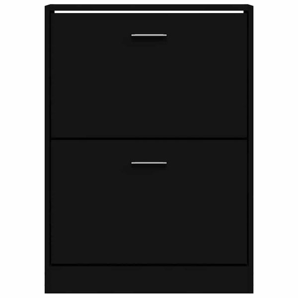 Schuhschrank Schwarz 59x17x81 cm