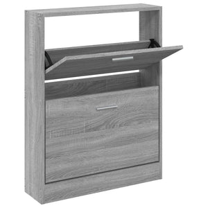 Schuhschrank Grau Sonoma Holz