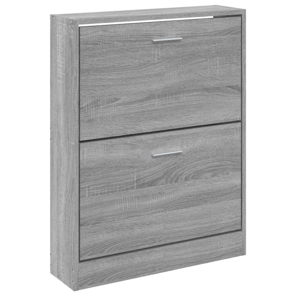 Schuhschrank Grau Sonoma Holz