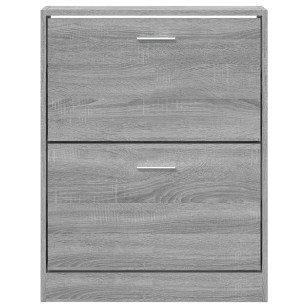 Schuhschrank Grau Sonoma Holz