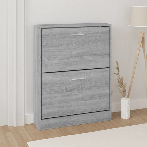 Schuhschrank Grau Sonoma Holz