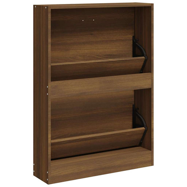 Schuhschrank Braun Eichenoptik