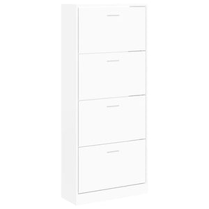 Weißer Schuhschrank 63x24x147 cm
