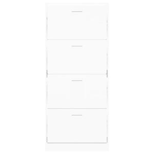 Weißer Schuhschrank 63x24x147 cm