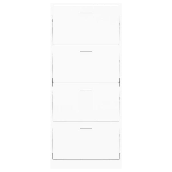 Weißer Schuhschrank 63x24x147 cm