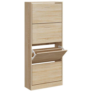 Schuhschrank Sonoma Eiche 63x24x147 cm