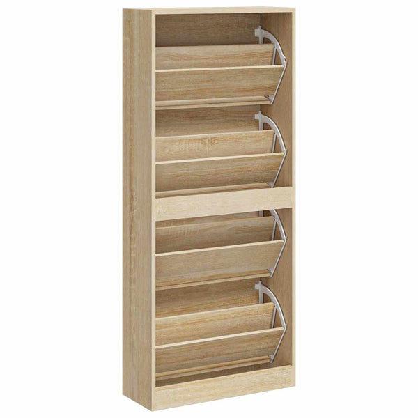 Schuhschrank Sonoma Eiche 63x24x147 cm