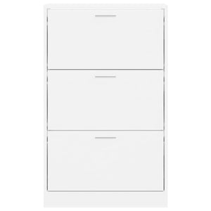 Weißer Schuhschrank 63x24x103 cm