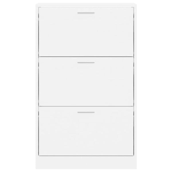 Weißer Schuhschrank 63x24x103 cm