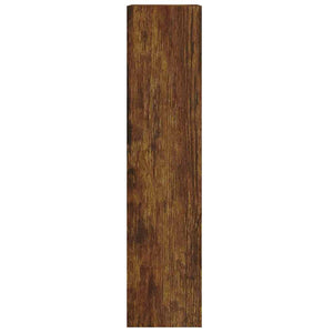 vidaXL Shoe Cabinet Smoked Oak 63x24x103 cm Engineered Wood