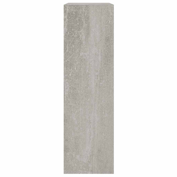 vidaXL Shoe Cabinet Concrete Grey 63x24x81 cm Engineered Wood