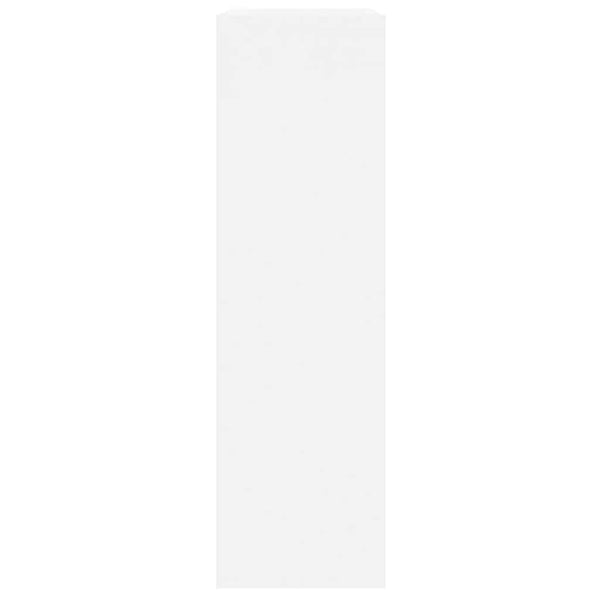 vidaXL Shoe Cabinet High Gloss White 63x24x81 cm Engineered Wood